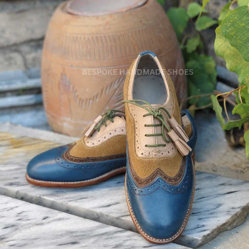 Ready To Ship Women's Three Tone Leather Oxford Wingtip Brogue Tassels Lace Up Dress Formal Wear Shoes Men Ready To Ship Women's Three Tone Leather Oxford Wingtip Brogue Tassels Lace Up Dress Formal Wear Shoes Men