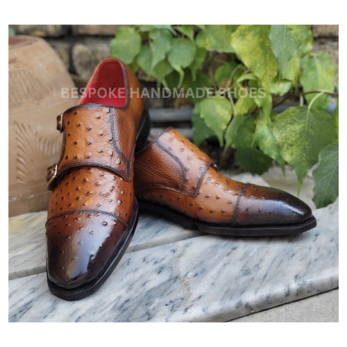 New Custom Made Men's  Brogue Brown Color Leather Lace-Up Customize shoes, Leather sole Wear Dress Men's Shoes For Party and Wedding