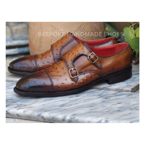 New Custom Made Men's  Brogue Brown Color Leather Lace-Up Customize shoes, Leather sole Wear Dress Men's Shoes For Party and Wedding