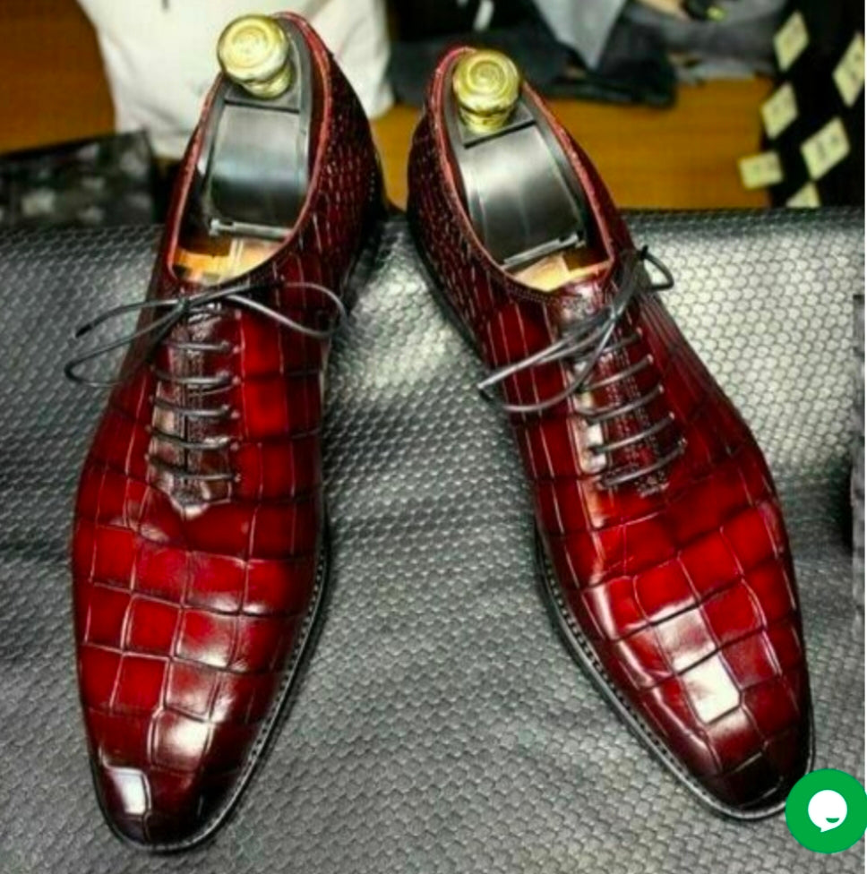 Handmade Genuine Leather Two shoes with matching belt