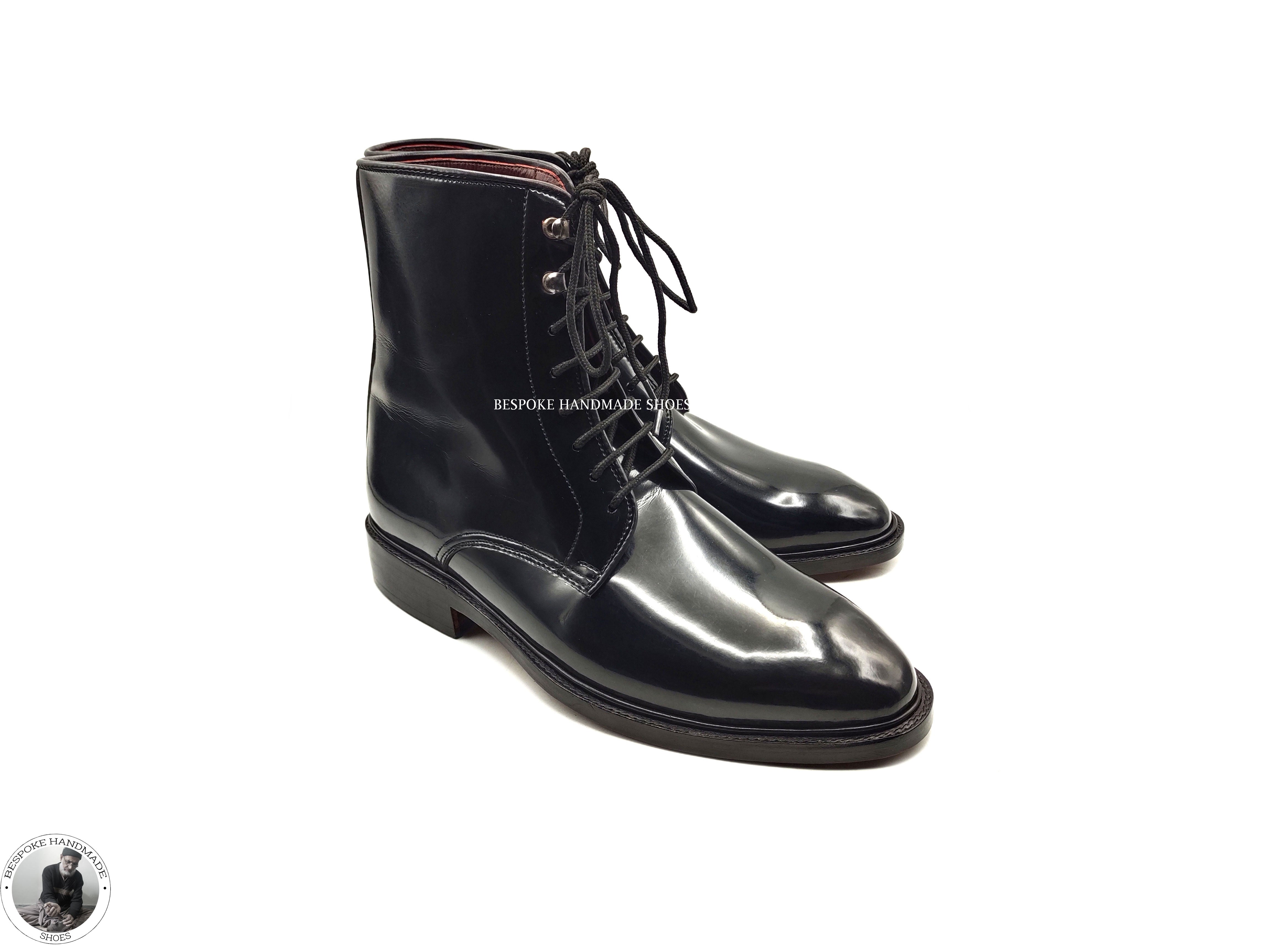 Black Patent Leather High Quality Boot
