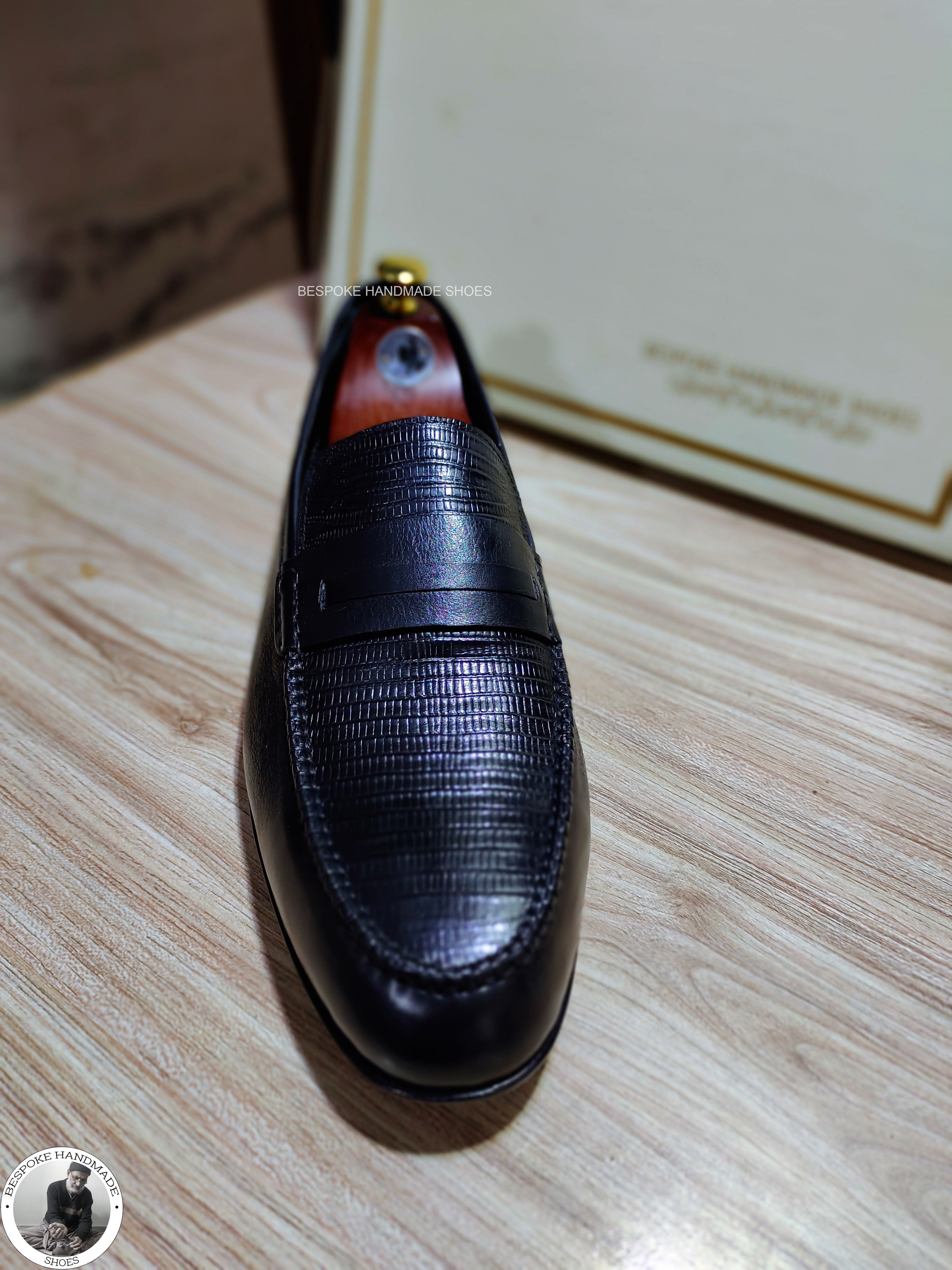 New Men's Handmade Black Color Leather Slip on Loafer Moccasian Dress / Formal Shoes