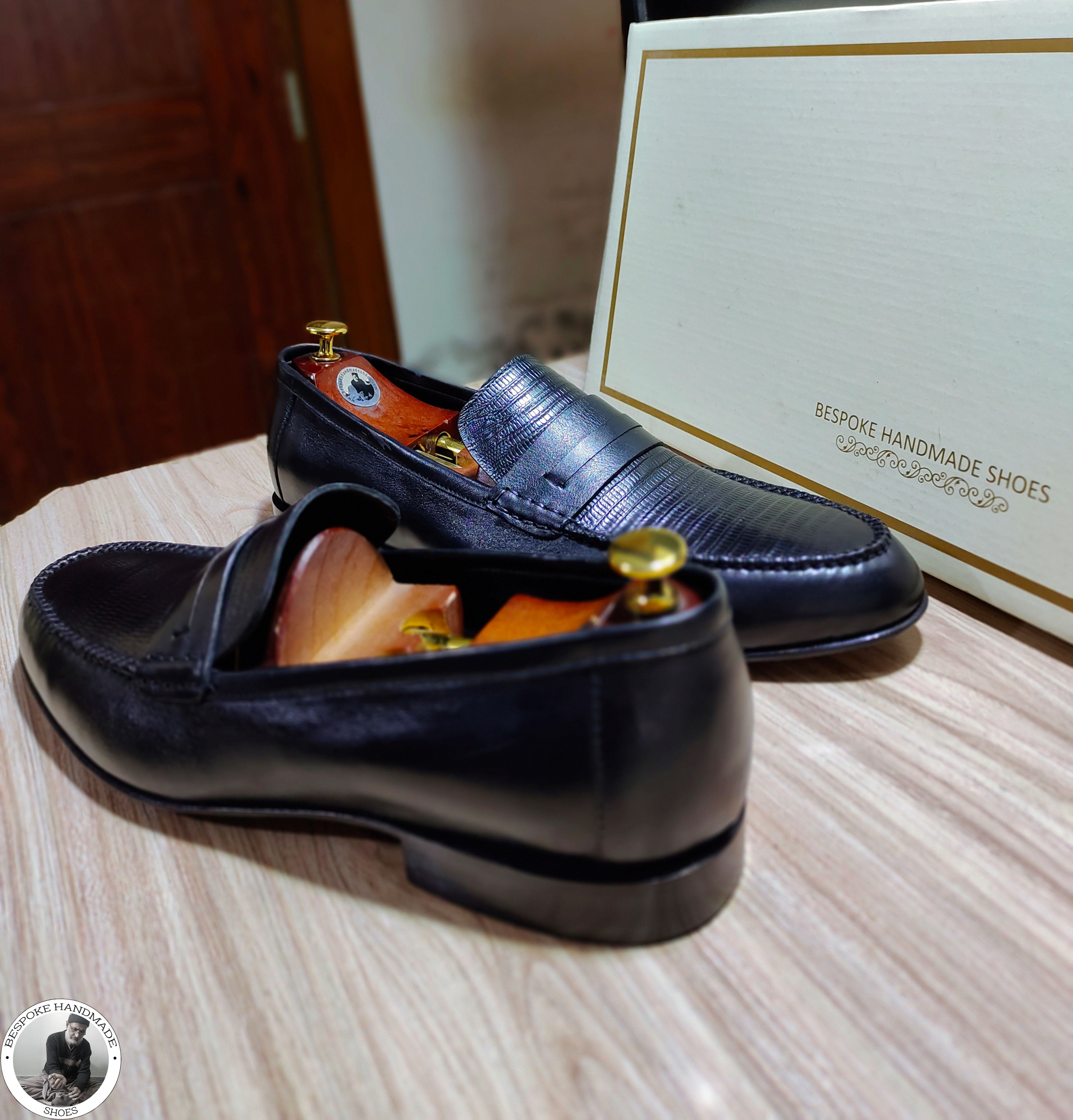 New Men's Handmade Black Color Leather Slip on Loafer Moccasian Dress / Formal Shoes