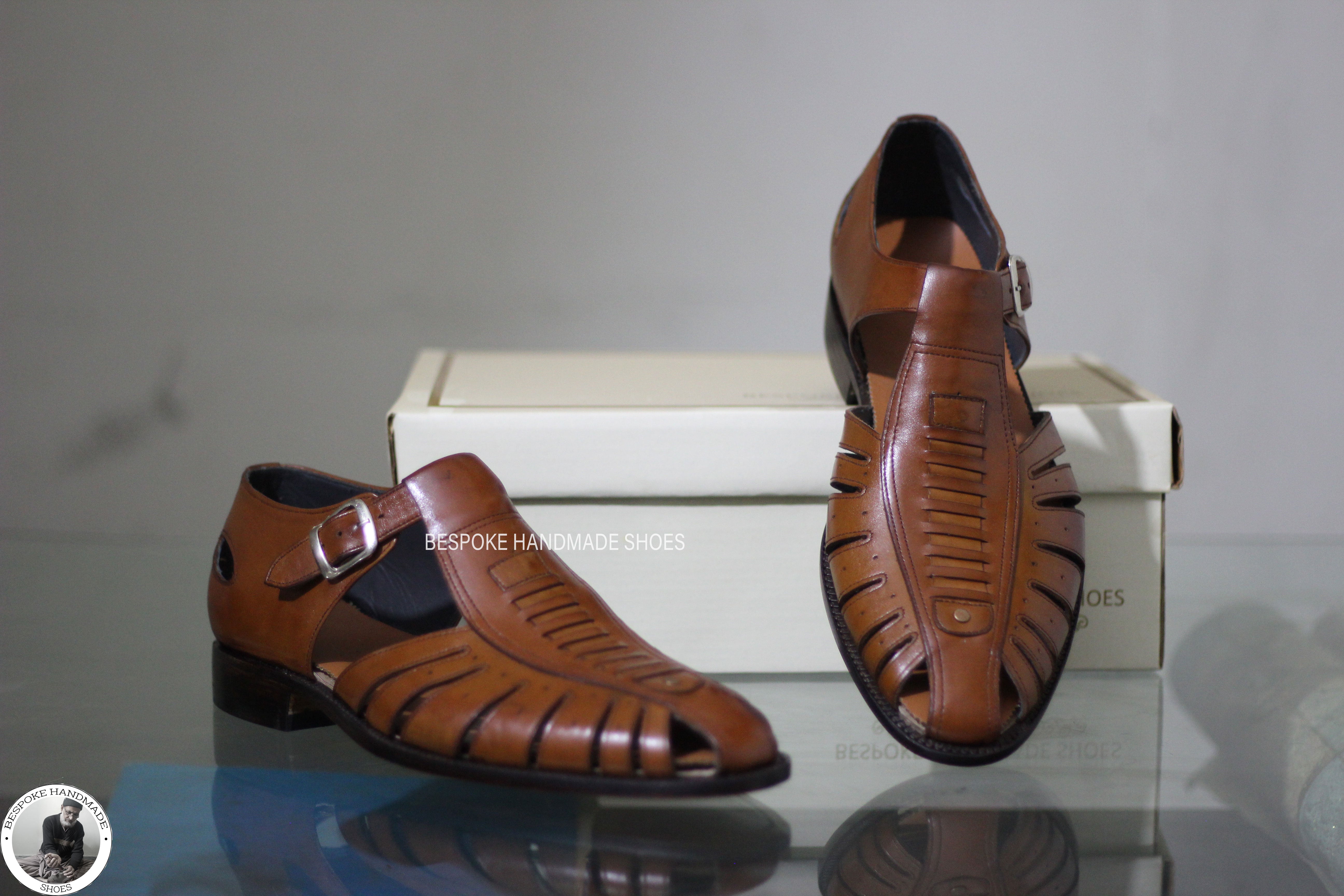 Buy Handmade Premium Quality Brown Color Leather Latest Design With Buckle Men Shoes