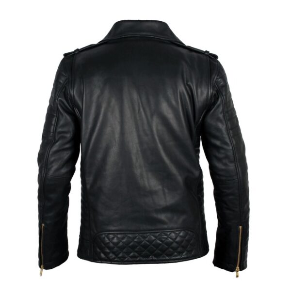 Tailor Made Black Biker Leather Jacket For Men's, Men Fashion Leather Jackets