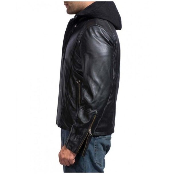Brick Mansions Damien Collier Leather Jacket Worn by Paul Walker