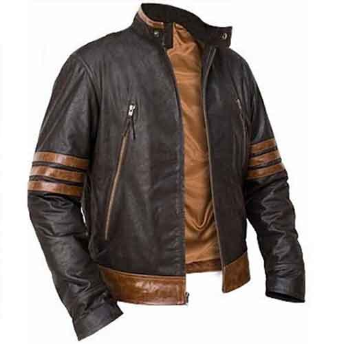 Bespoke X-Men Wolverine Leather Jacket, X-Men Wolverine Leather Jackets