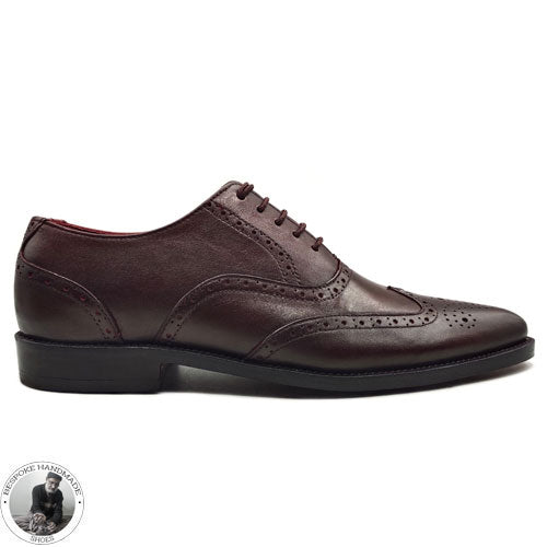 Handmade Dress Shoe, Brown Leather Loafer Slip on Leather Tassels Fringes Men Shoes